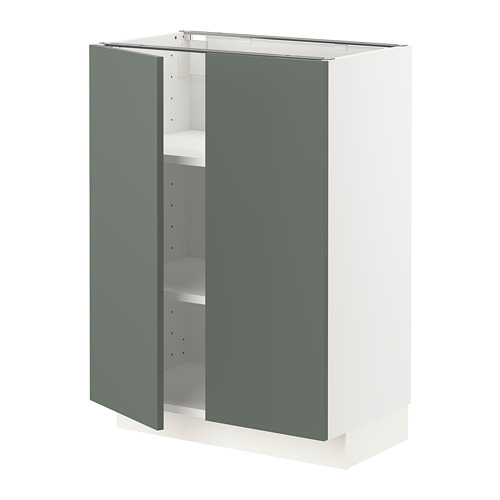 METOD base cabinet with shelves/2 doors