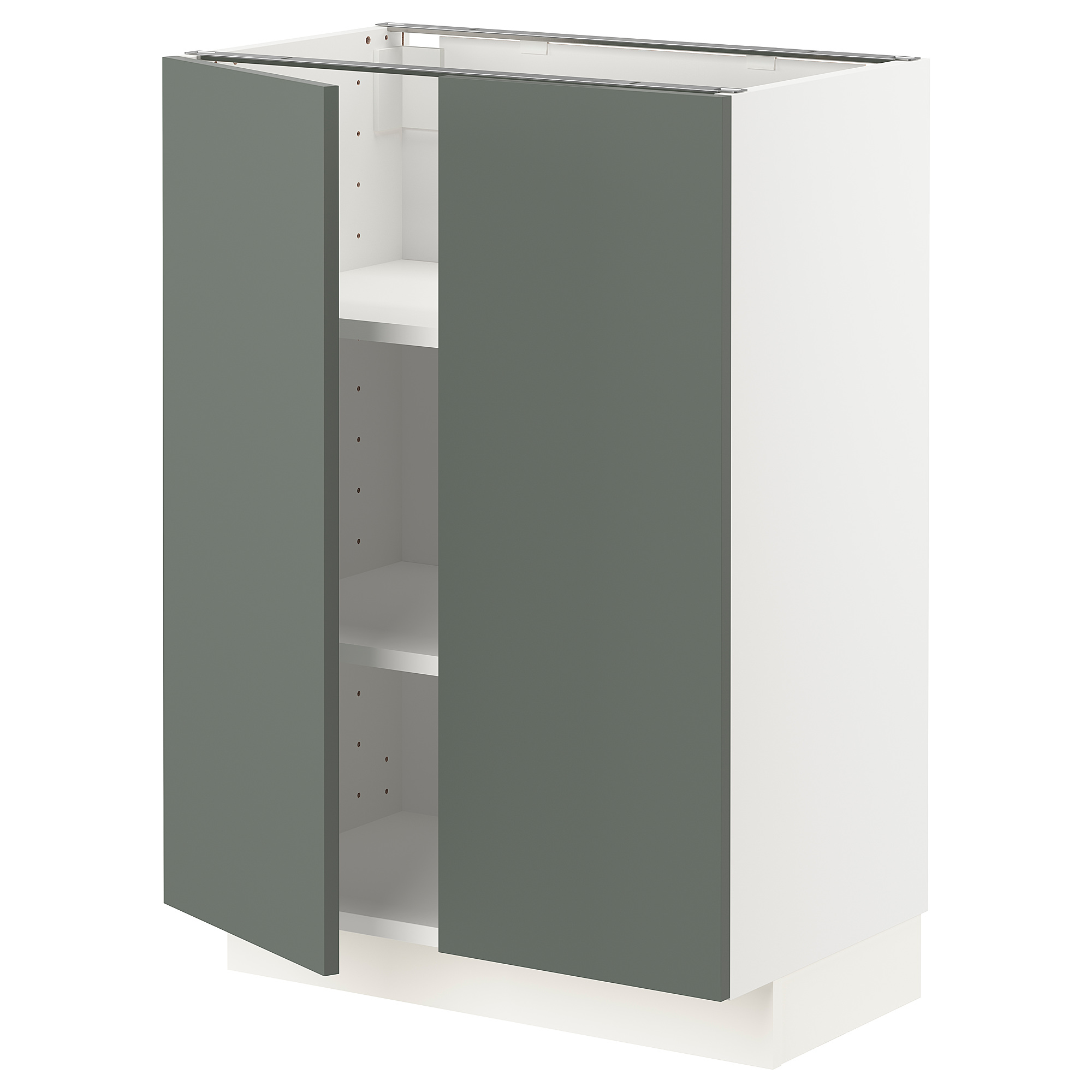 METOD base cabinet with shelves/2 doors