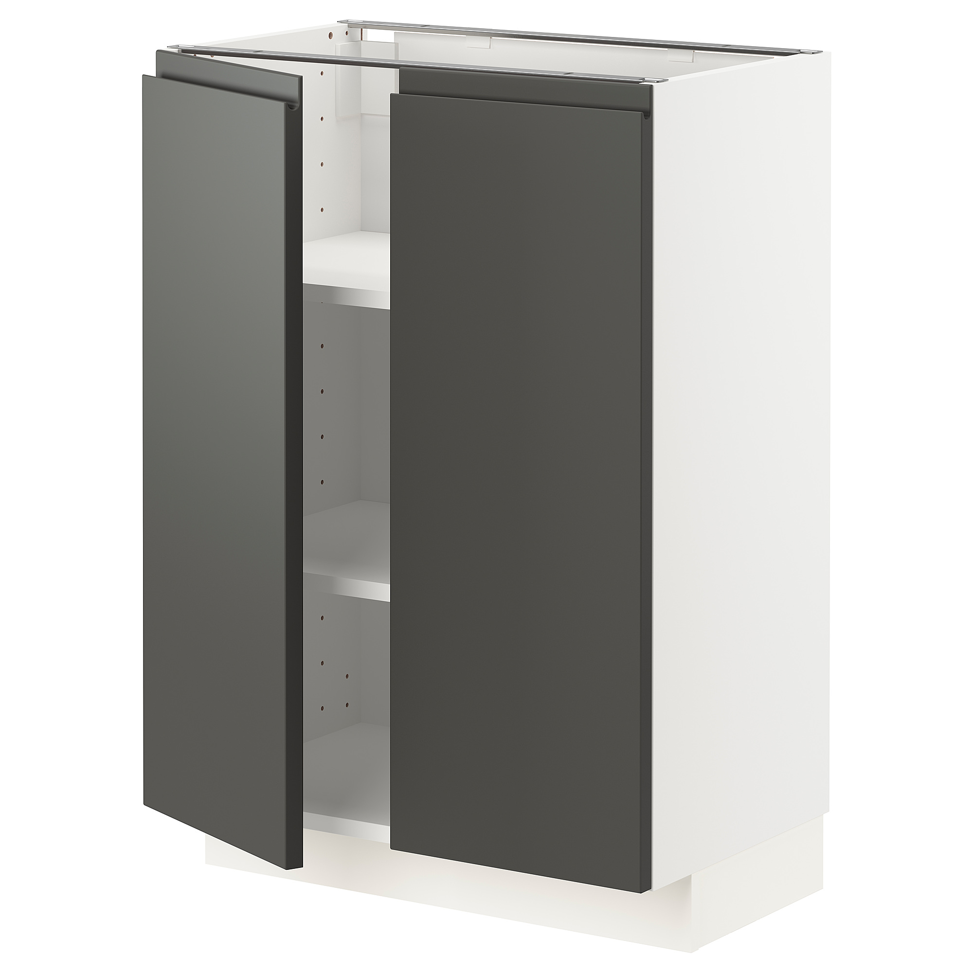 METOD base cabinet with shelves/2 doors