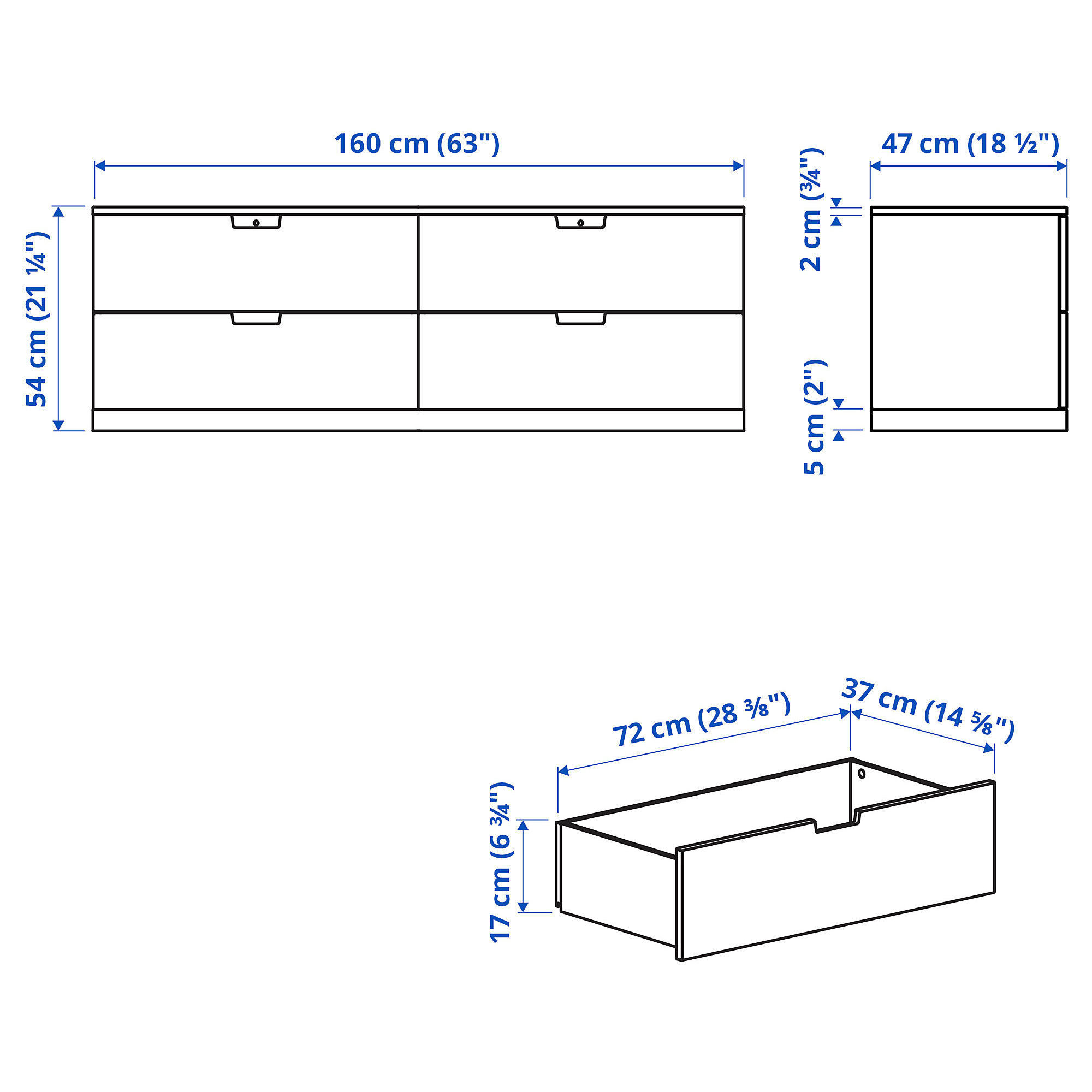 NORDLI 抽屜櫃/4抽