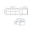 NORDLI chest of 6 drawers