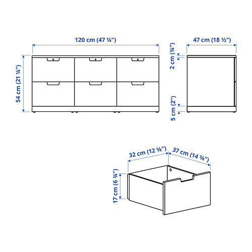 NORDLI 抽屜櫃/6抽