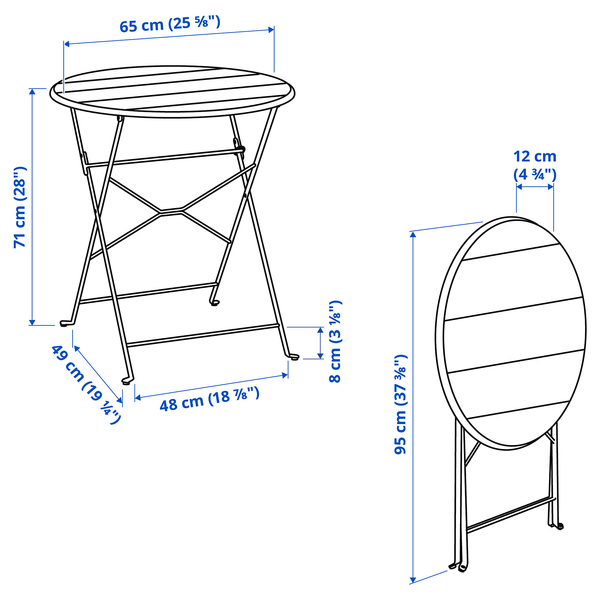 SUNDSÖ table+2 chairs, outdoor