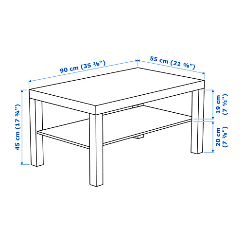 LACK - 咖啡桌, 染白橡木紋 | IKEA 線上購物 - PE712922_S4