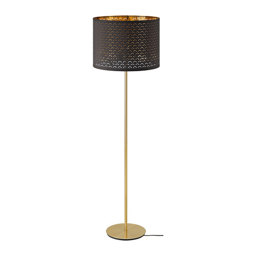 NYMÖ/SKAFTET - floor lamp, black brass/brass | IKEA Taiwan Online - PE753489_S4