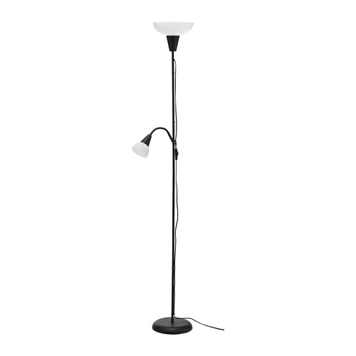 TÅGARP - floor uplighter/reading lamp, black/white | IKEA Taiwan Online - PE809330_S4