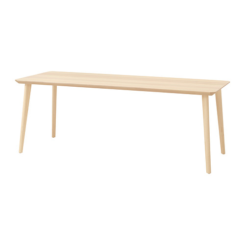 LISABO - table, ash veneer, 200x78 cm | IKEA Taiwan Online - PE927510_S4