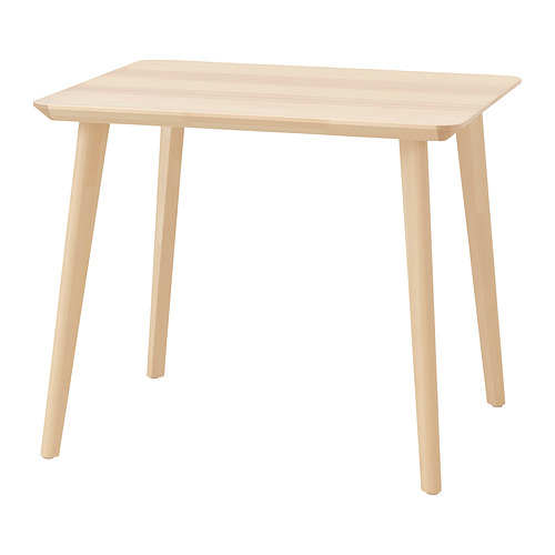 LISABO - table, ash veneer, 88x78 cm | IKEA Taiwan Online - PE927512_S4