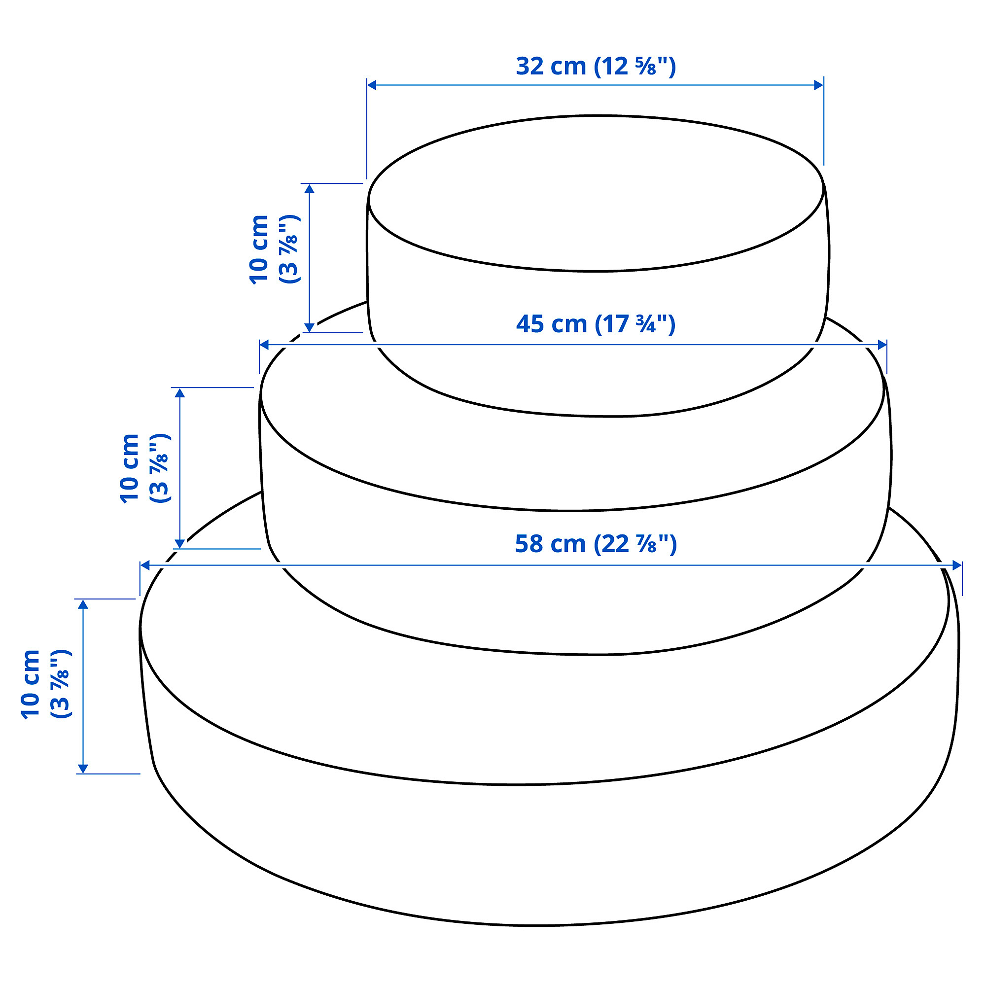 GREJSIMOJS 坐墊 3件組