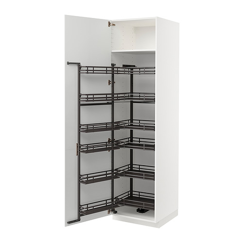 METOD - high cabinet with pull-out larder, white/Stensund white | IKEA Taiwan Online - PE852169_S4