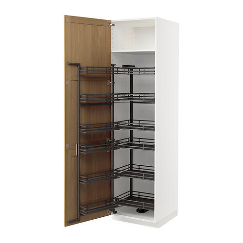 METOD high cabinet with pull-out larder