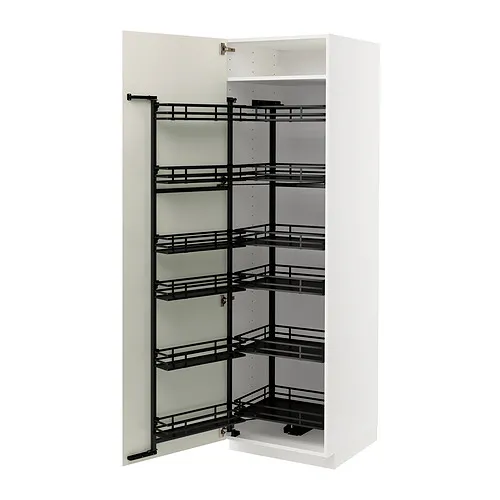 METOD - 高櫃附拉出式食品櫃, 白色/Veddinge 白色, 60x60x200 公分 | IKEA 線上購物 - PE852155_S4