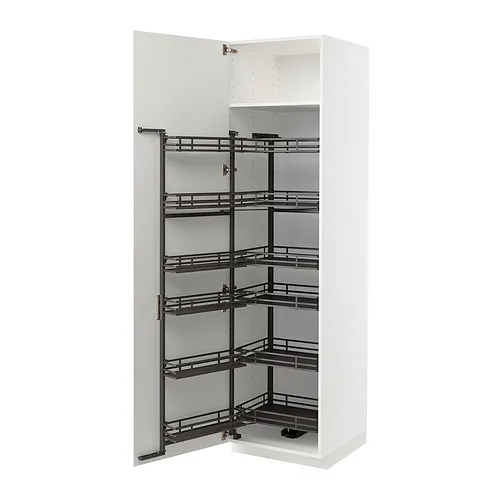 METOD - 高櫃附拉出式食品櫃, 白色/Ringhult 白色, 60x60x220 公分 | IKEA 線上購物 - PE852197_S4