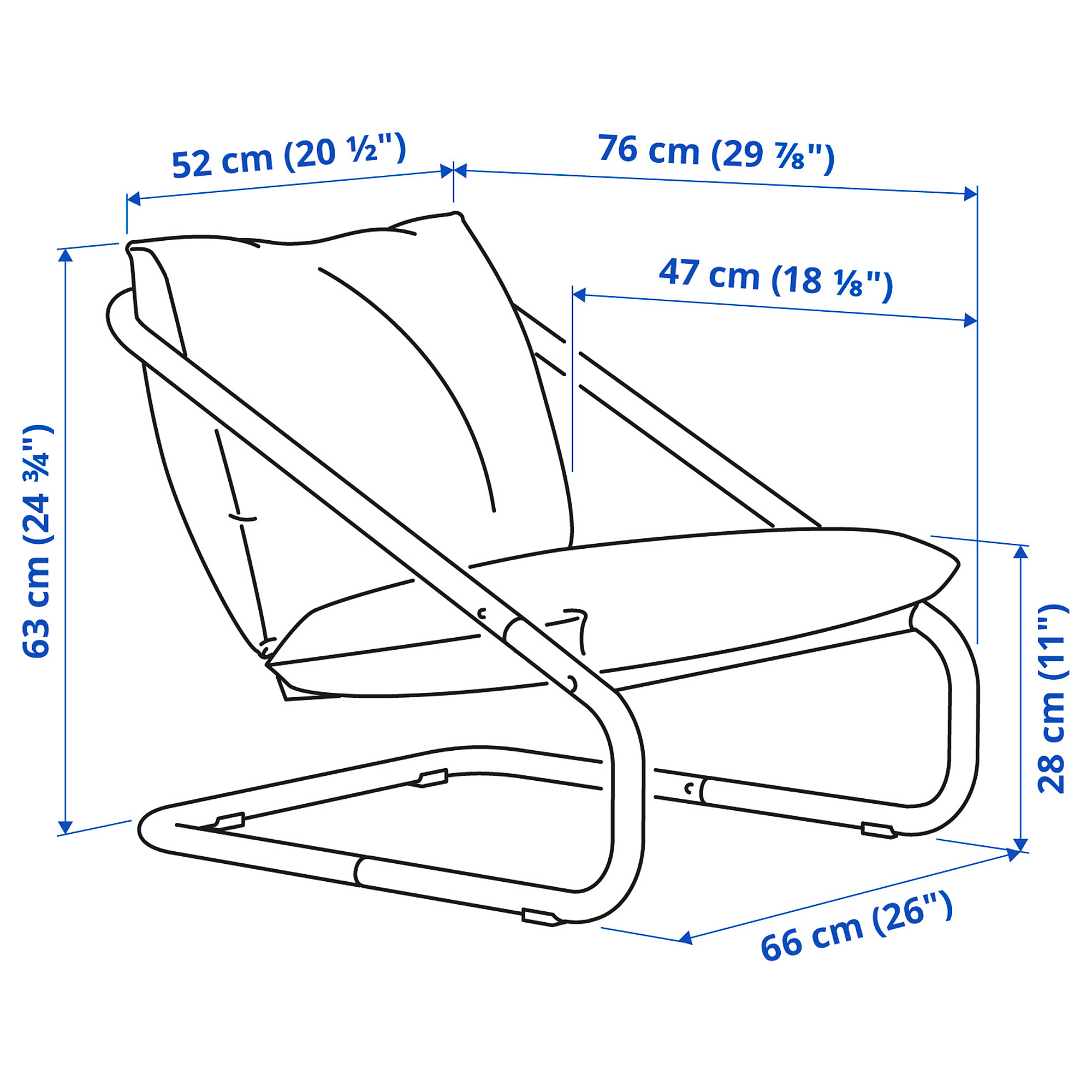 ÖNNESTAD armchair frame