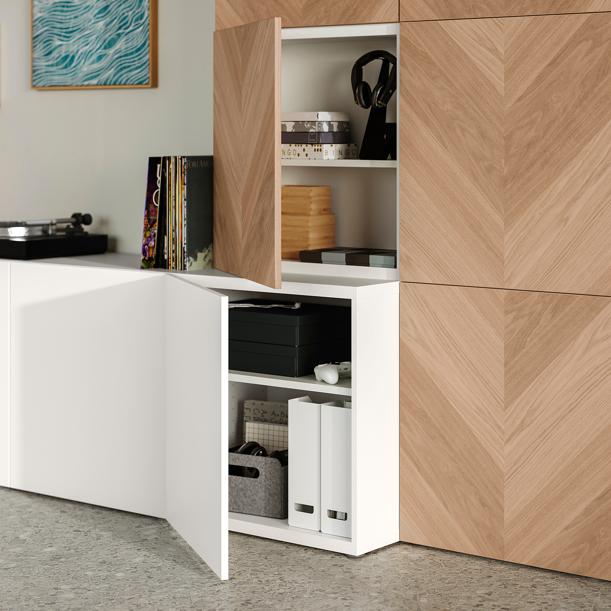 BESTÅ storage combination with doors
