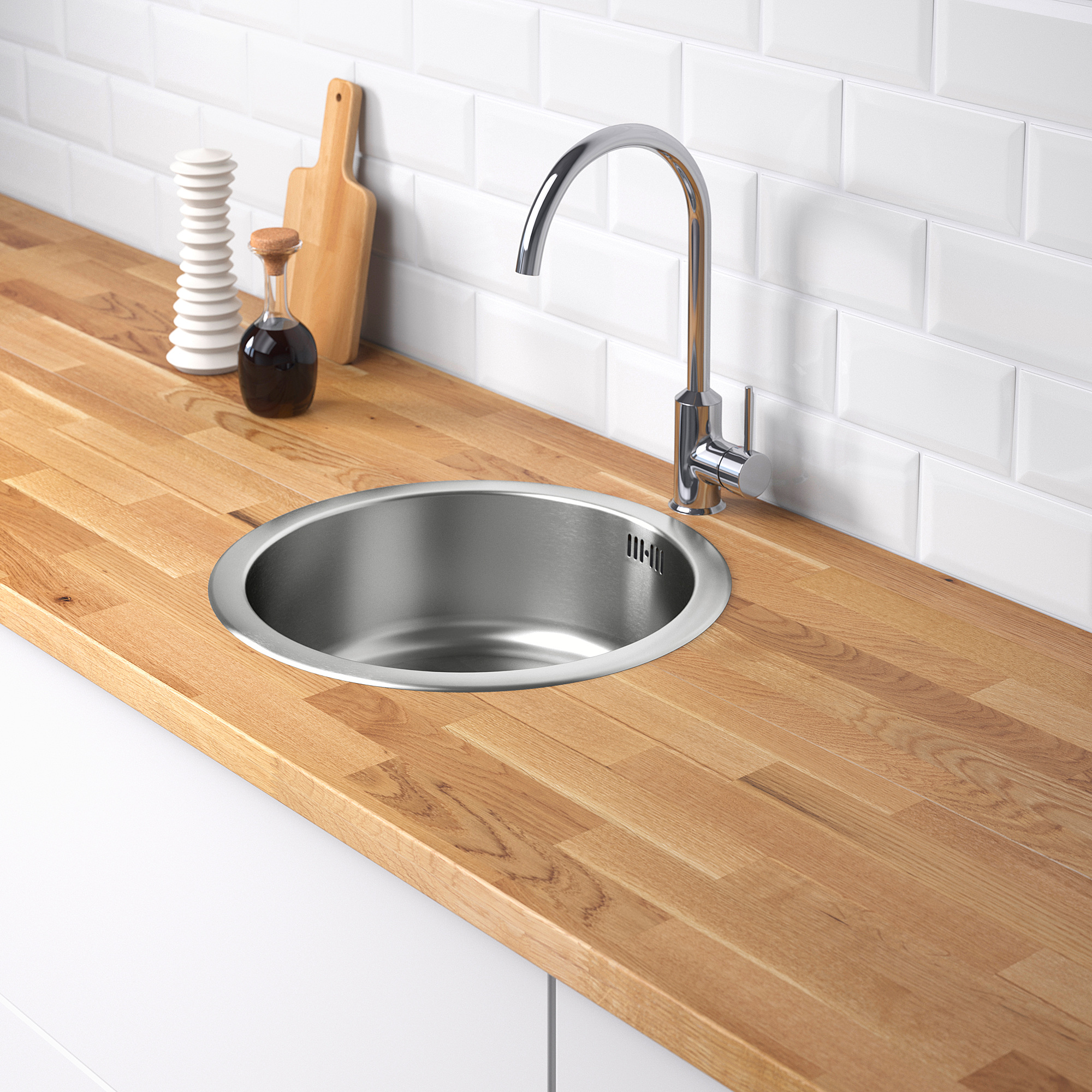 BOHOLMEN single-bowl inset sink