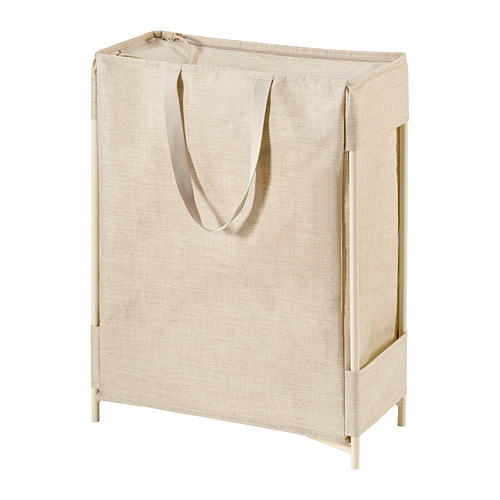 PURRPINGLA - laundry bag with stand, beige, 42 l | IKEA Taiwan Online - PE995059_S4