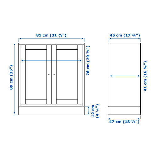 HAVSTA cabinet with plinth