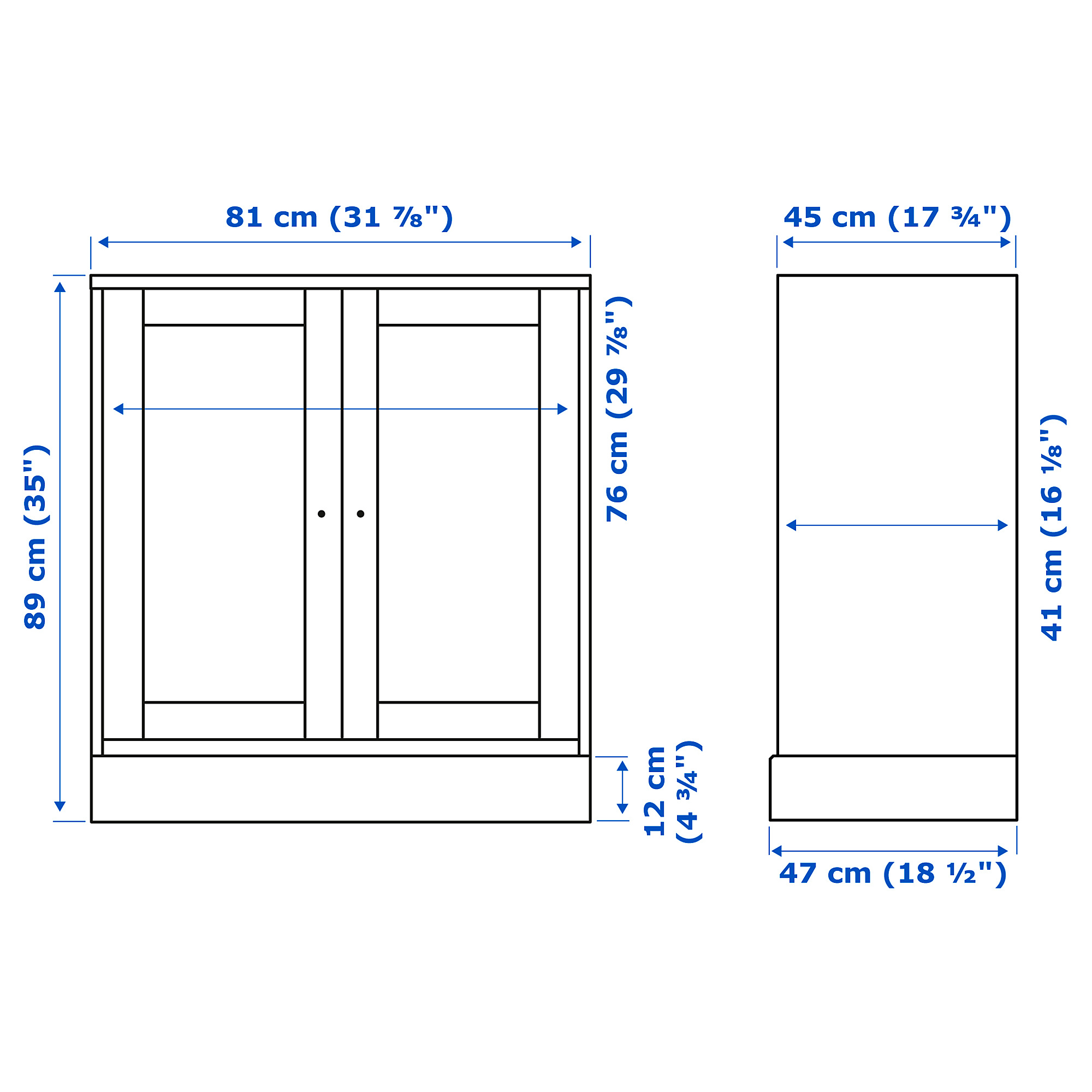 HAVSTA cabinet with plinth