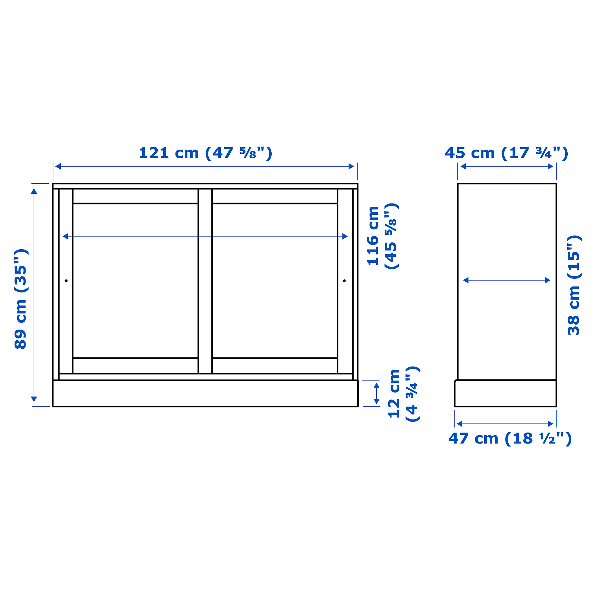 HAVSTA cabinet with plinth