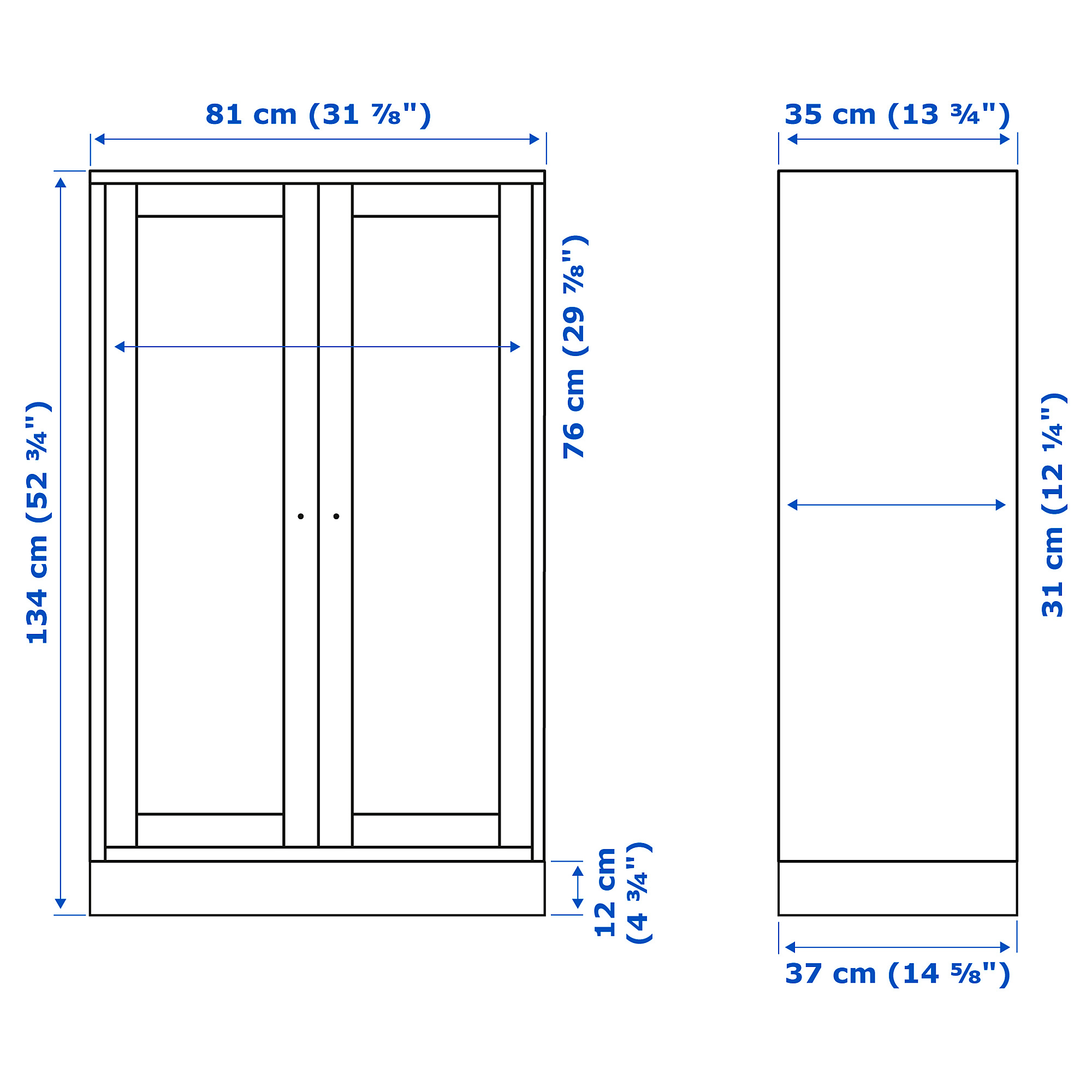 HAVSTA cabinet with plinth