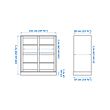 HAVSTA glass-door cabinet with plinth