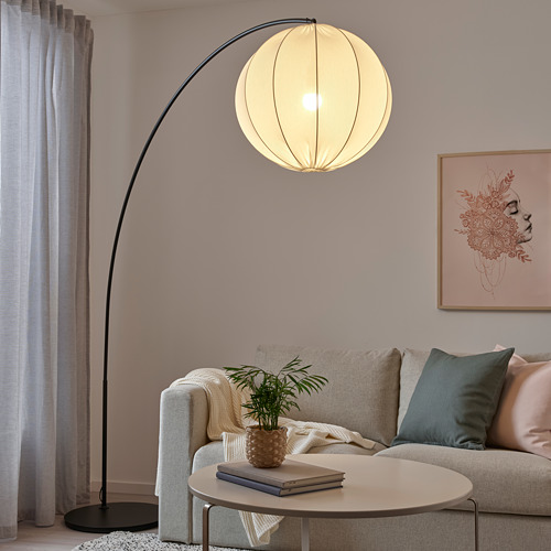 REGNSKUR/SKAFTET - floor lamp, arched, white/black | IKEA Taiwan Online - PE809476_S4