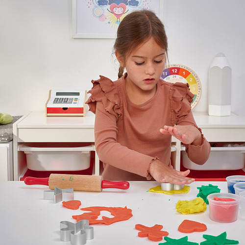 MÅLA 4-piece modelling dough toolset