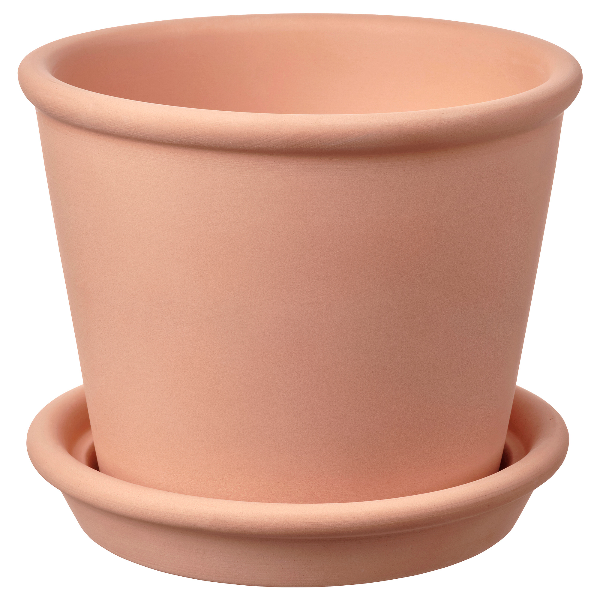 MUSKOTBLOMMA plant pot with saucer