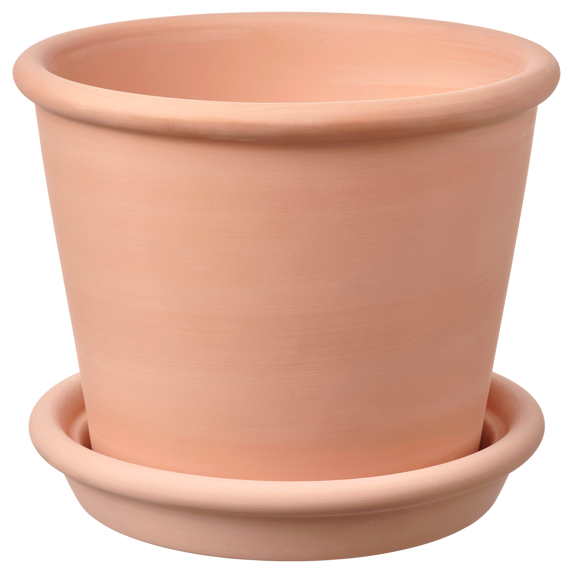 MUSKOTBLOMMA plant pot with saucer