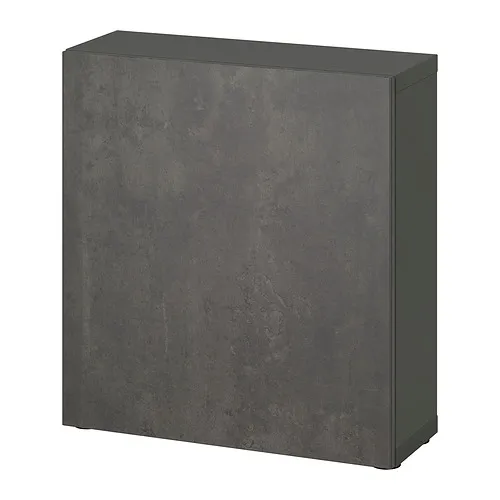 BESTÅ - 附門片層架組, 深灰色/Lappviken 深灰色, 60x22x64 公分 | IKEA 線上購物 - PE927691_S4