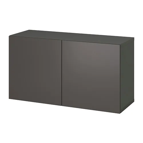 BESTÅ - 層架組附門板, 深灰色/Lappviken 深灰色, 120x42x64 公分 | IKEA 線上購物 - PE927686_S4