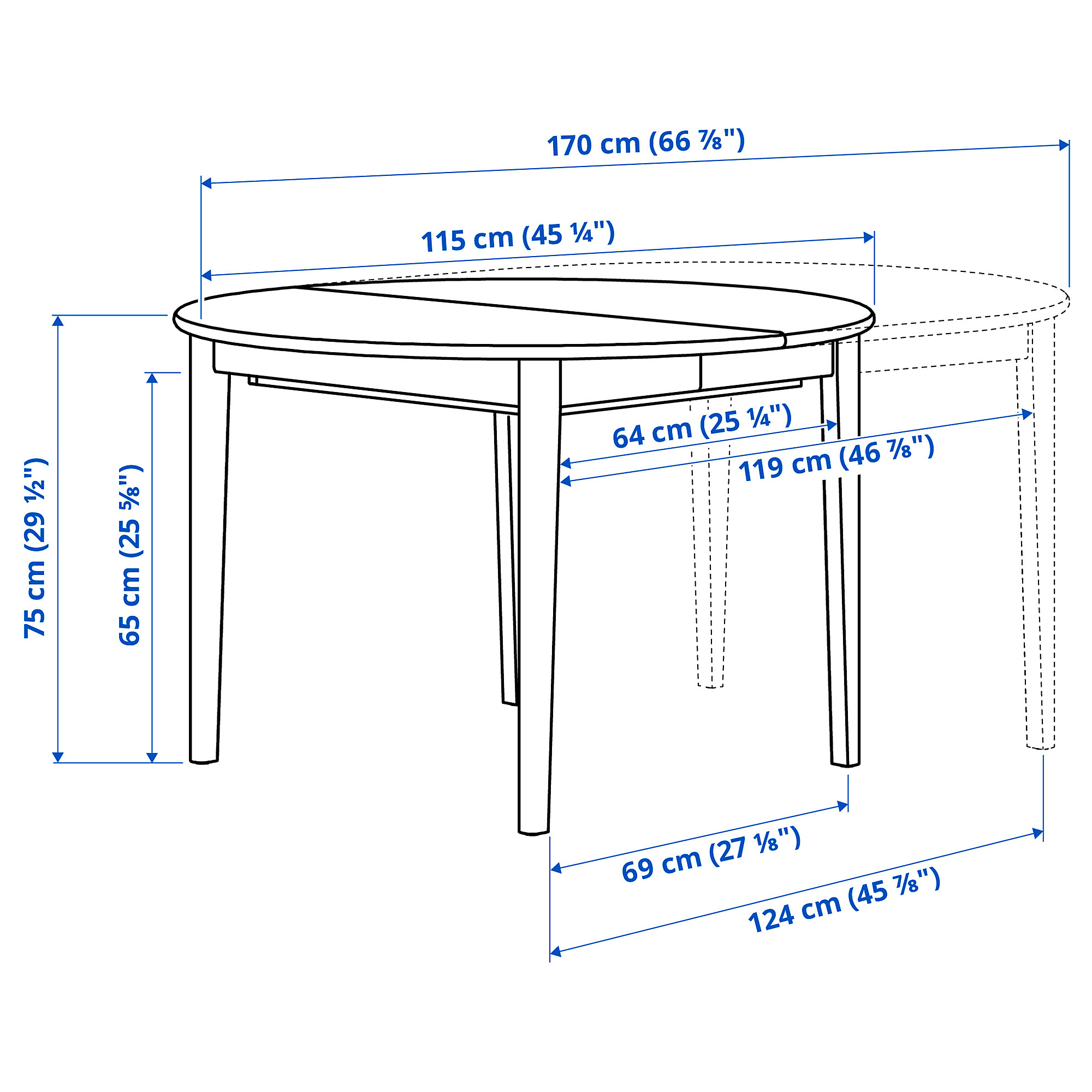 SKANSNÄS/SKANSNÄS table and 4 chairs