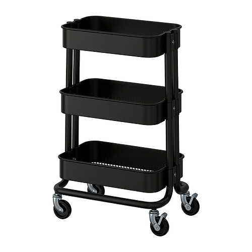 RÅSKOG - 推車, 黑色, 28x38x61 公分 | IKEA 線上購物 - PE956341_S4