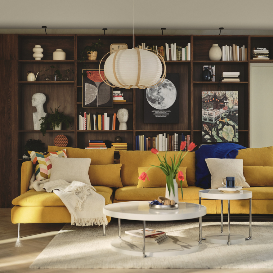 SÖDERHAMN 4-seat sofa with chaise longue