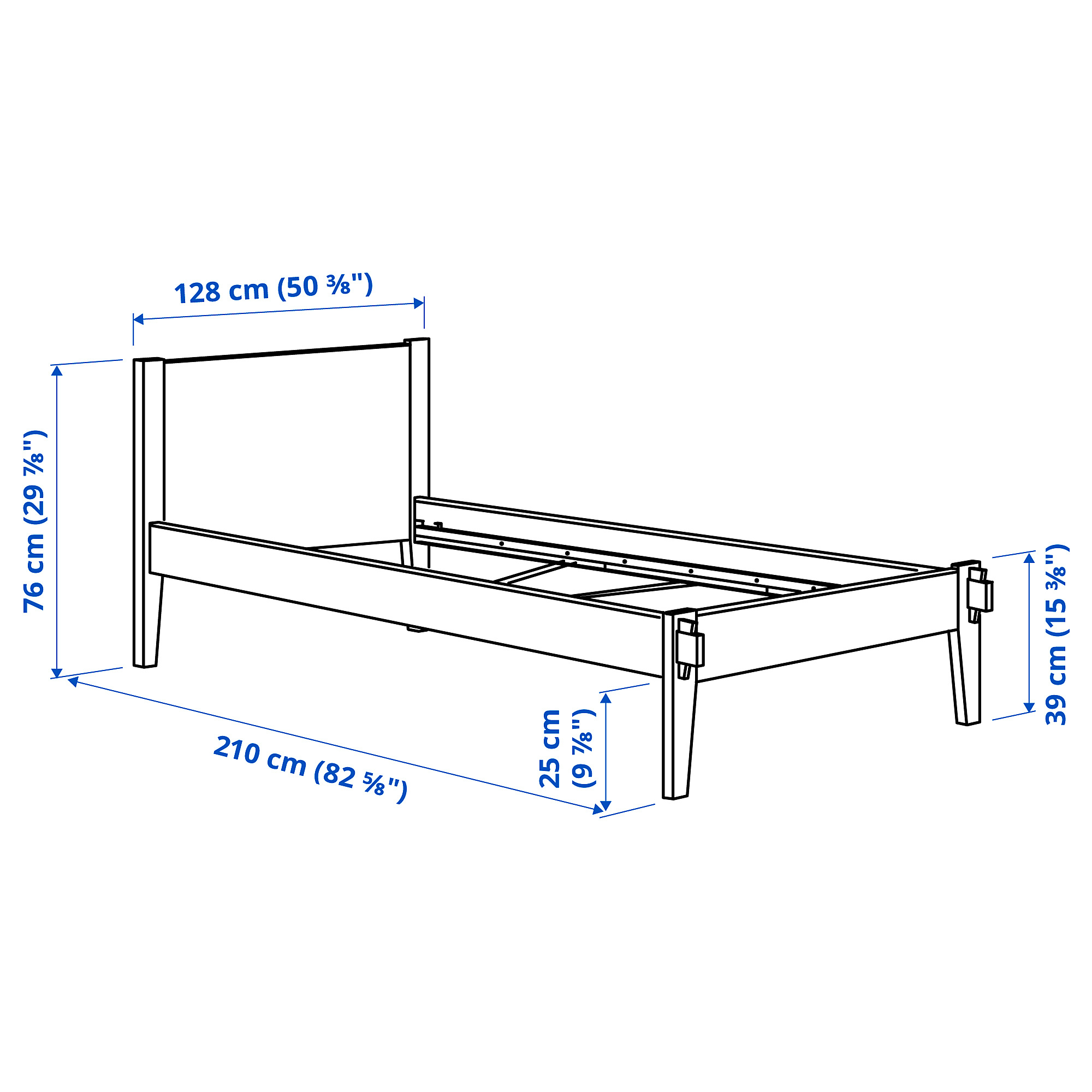 TAXÅSKLINT bed frame
