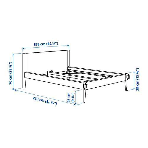 TAXÅSKLINT bed frame