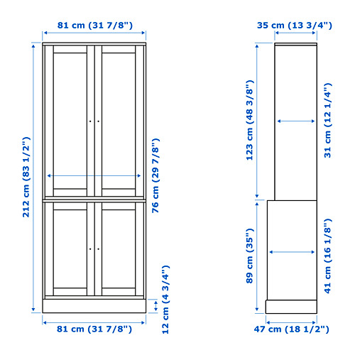 HAVSTA storage combination with doors