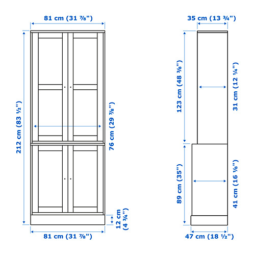 HAVSTA 玻璃門櫃組合