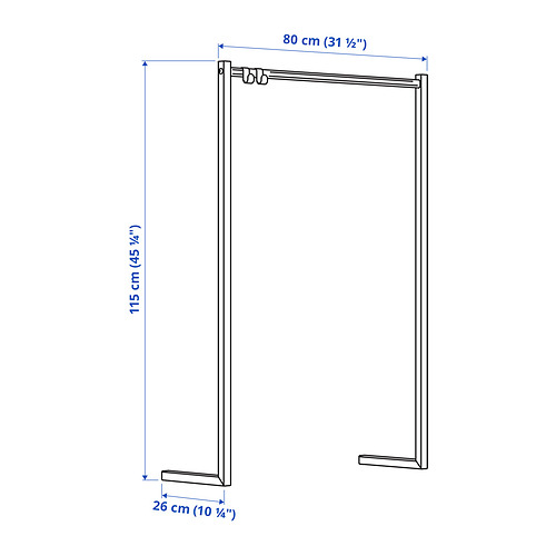 NORDLI add-on clothes rail