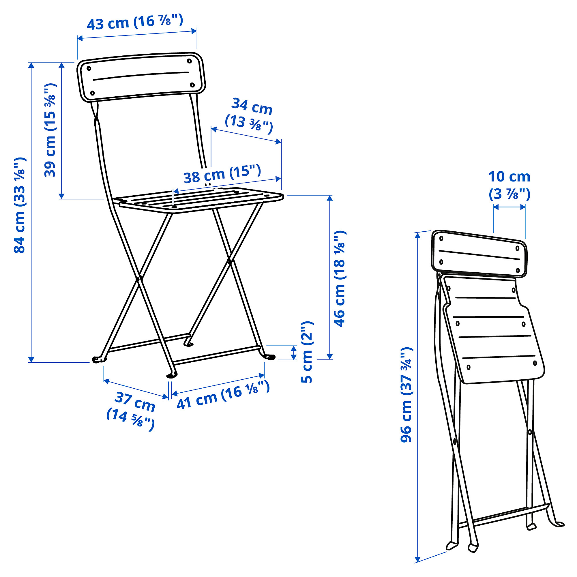 SUNDSÖ table+2 chairs, outdoor