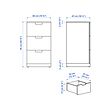 NORDLI chest of 3 drawers