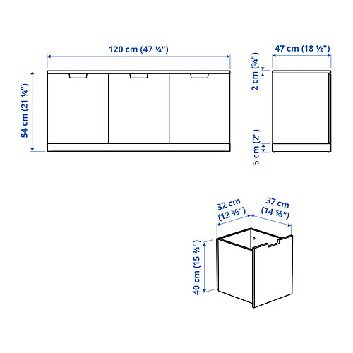 NORDLI 抽屜櫃/3抽