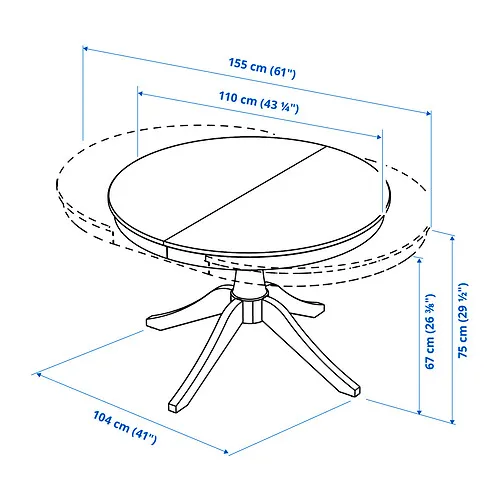 ROSENTORP extendable table