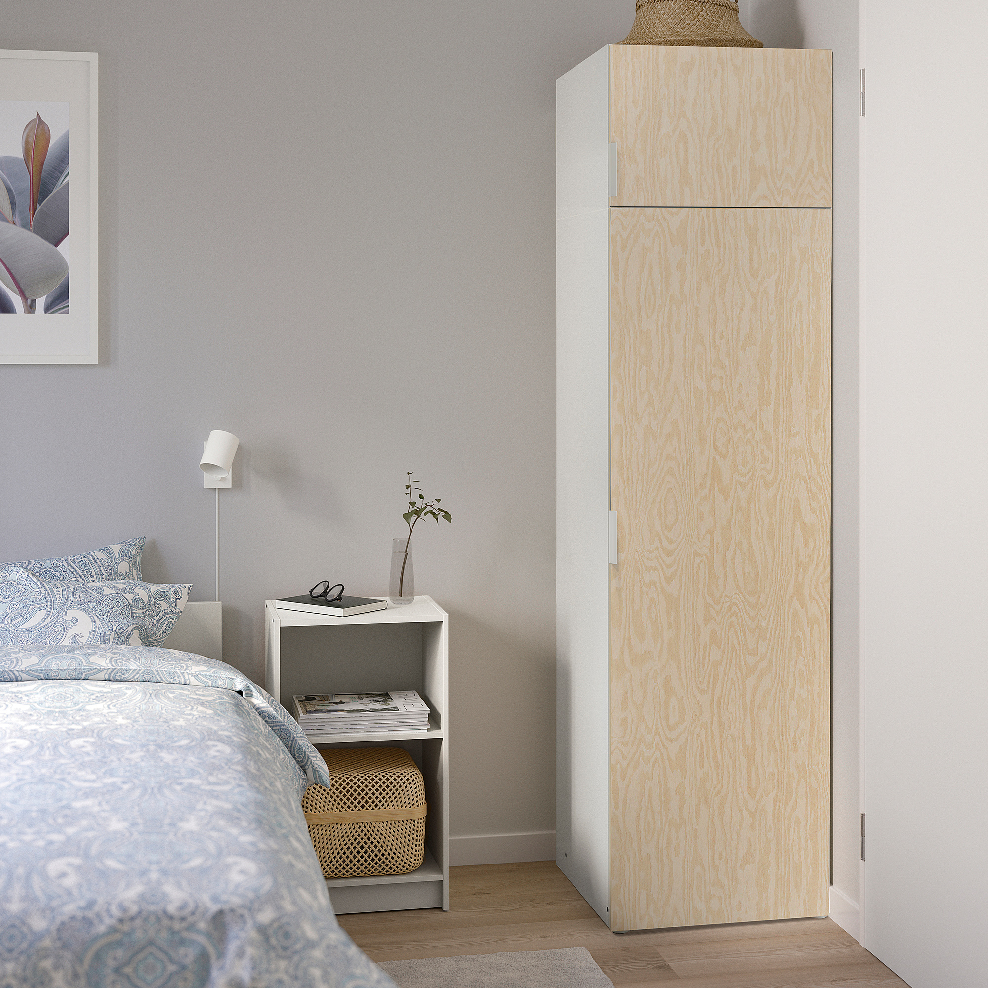 PLATSA wardrobe with 2 doors