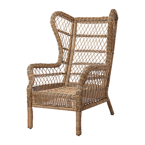 RISHOLMEN - wing chair, in/outdoor, brown | IKEA Taiwan Online - PE852308_S4