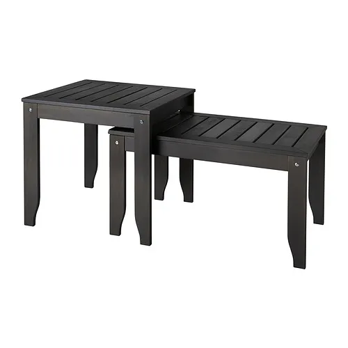 ÖRSKÄR - nest of tables, set of 2, in/outdoor dark grey | IKEA Taiwan Online - PE891092_S4