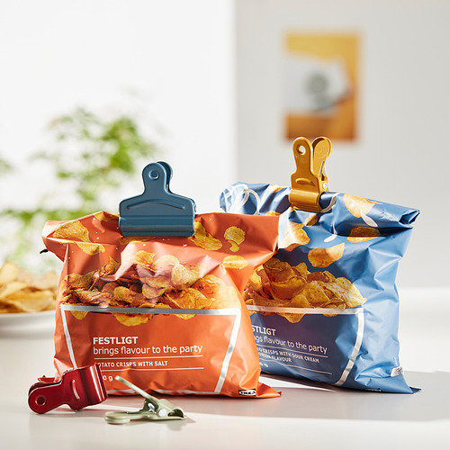 LJUNGJORDFLY 袋子封口夾 6件組