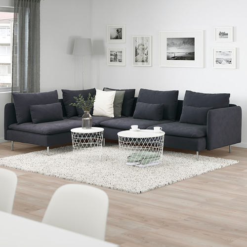 SÖDERHAMN - corner sofa, 4-seat, with open end/Samsta dark grey | IKEA Taiwan Online - PE713563_S4