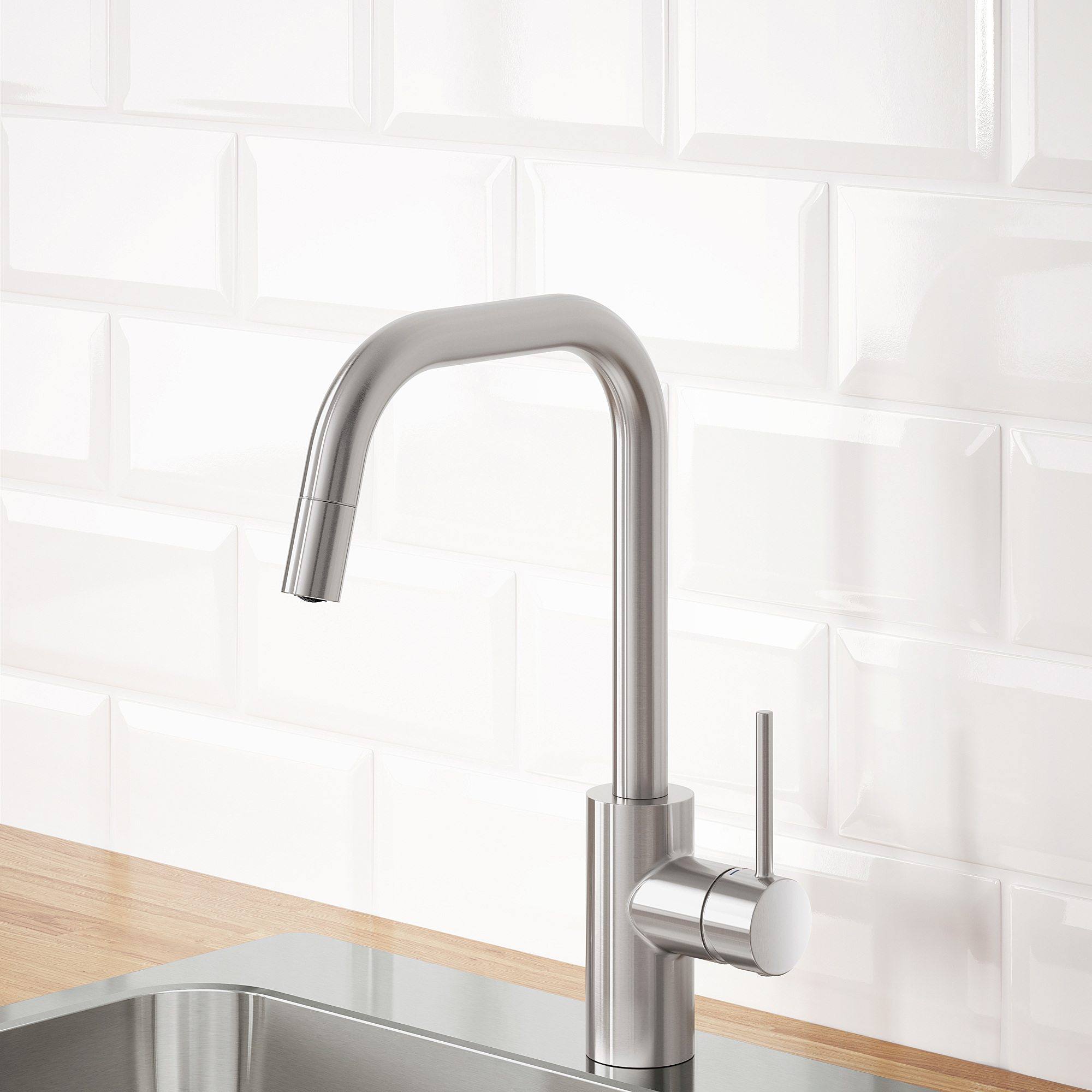 ÄLMAREN kitchen mixer tap w pull-out spout